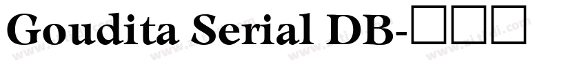 Goudita Serial DB字体转换